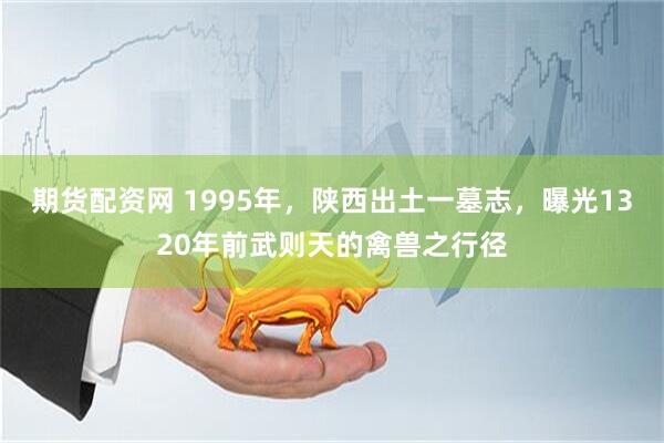 期货配资网 1995年，陕西出土一墓志，曝光1320年前武则天的禽兽之行径